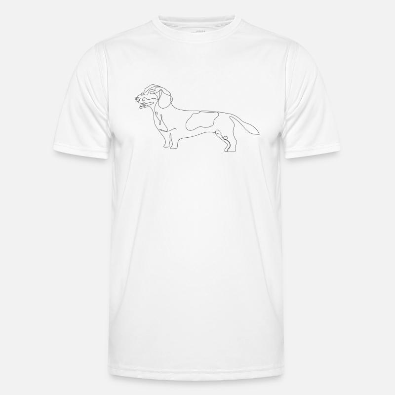 Dackel Moritz Männer Funktions-T-Shirt