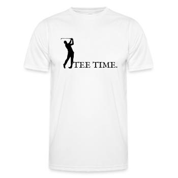 Tee time ! - T-shirt sport Homme - blanc - Devant - AI Model Male 178 dark (178cm)