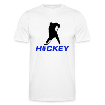 Hockey Players - Men's Functional T-Shirt - white - Front - AI Model Male 178 dark (178cm)