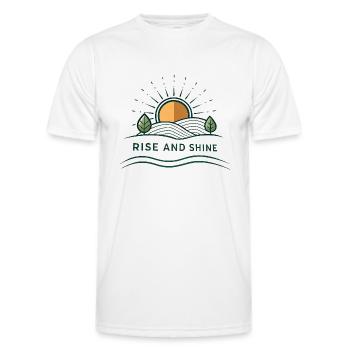 Debout - T-shirt sport Homme - blanc - Devant - AI Model Male 178 dark (178cm)