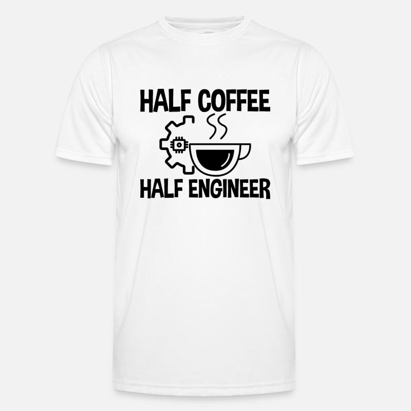 Half Coffee Half Engineer 2 Men's Functional T-Shirt