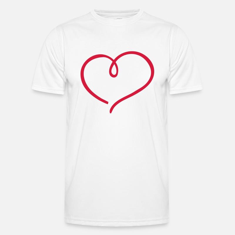 Herz Männer Funktions-T-Shirt