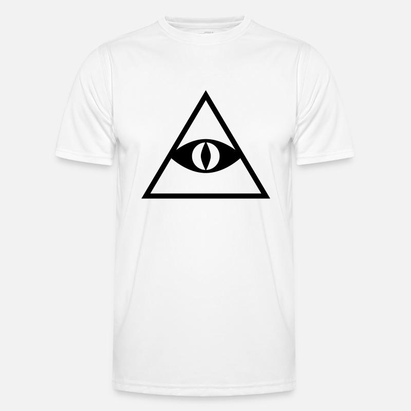 Pyramide - Männer Funktions-T-Shirt - Weiß