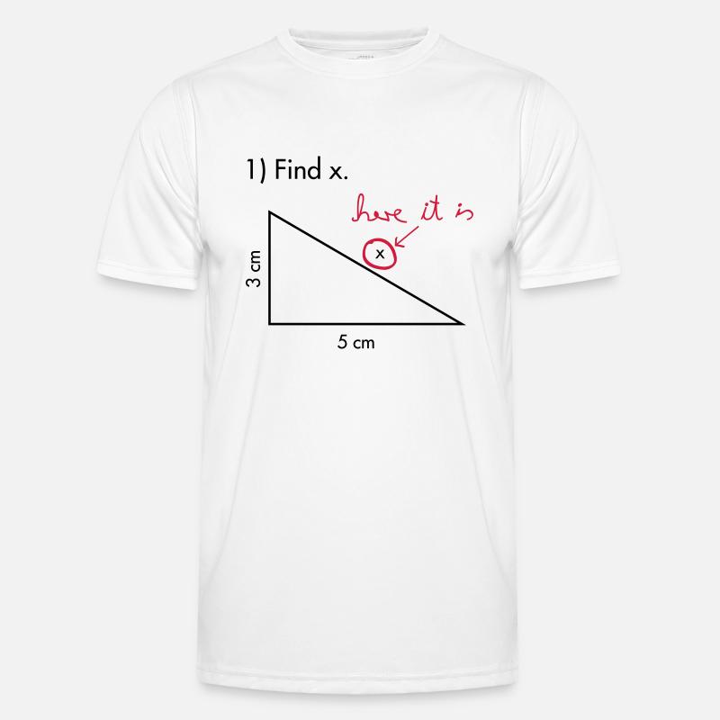 Finde X - Männer Funktions-T-Shirt - Weiß