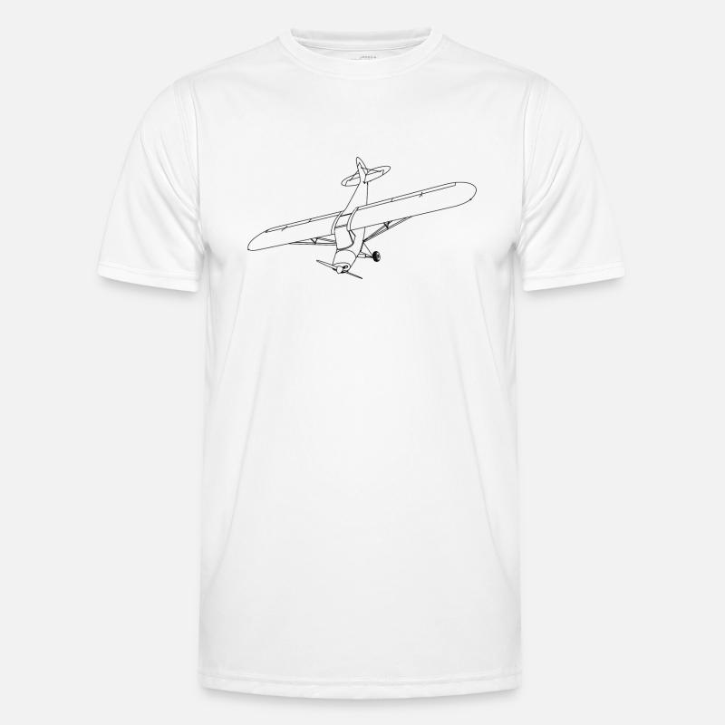 Flugzeug Männer Funktions-T-Shirt