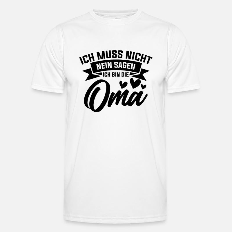 Mutter Oma Spruch Geschenk Mama Muttertag - Männer Funktions-T-Shirt - Weiß