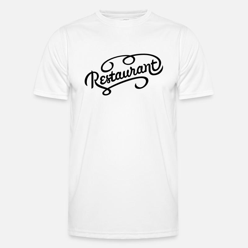 Lettrage de restaurant T-shirt sport Homme