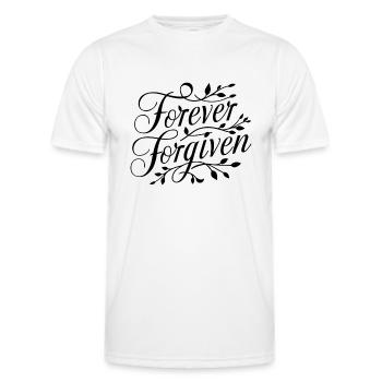 ewig vergeben - Männer Funktions-T-Shirt - Weiß - Vorne - AI Model Male 178 dark (178cm)