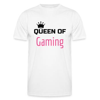 Gaming Gamer Video Game Player Geek - Men's Functional T-Shirt - white - Front - AI Model Male 178 dark (178cm)