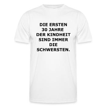 30. Geburtstag - Männer Funktions-T-Shirt - Weiß - Vorne - AI Model Male 178 dark (178cm)