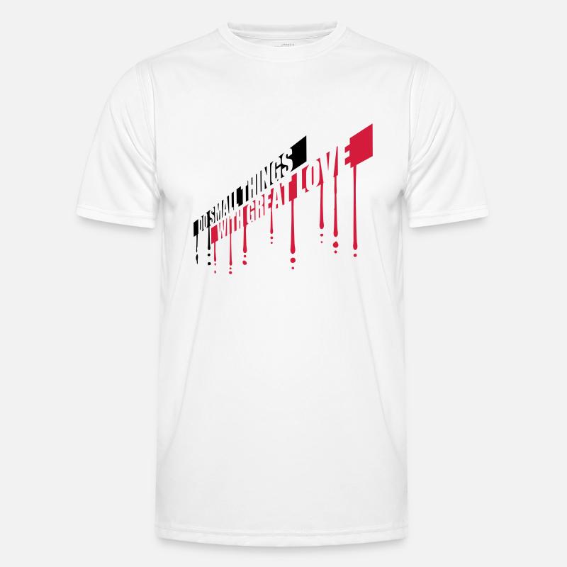 Quote do small things - Men's Functional T-Shirt - white