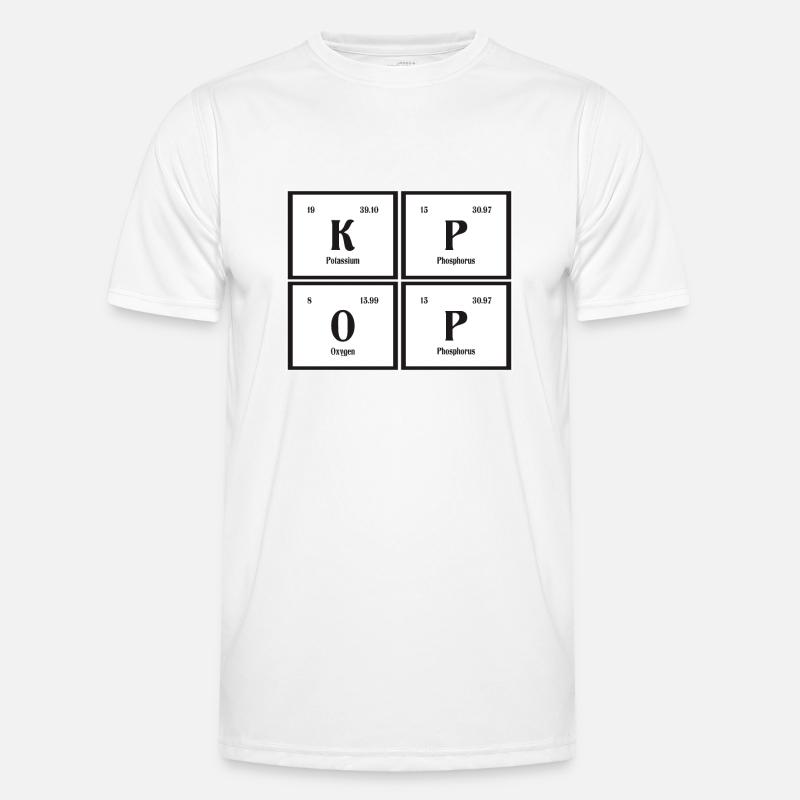 K-Pop | Periodensystem der Elemente - Männer Funktions-T-Shirt - Weiß