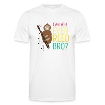 Fagottist Design für Holzbläser Orchestra - Männer Funktions-T-Shirt - Weiß - Vorne - AI Model Male 178 dark (178cm)