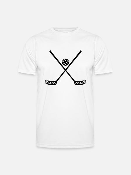 Floorball Ballsport Innebandy Unihockey - T-shirt sport Homme - blanc