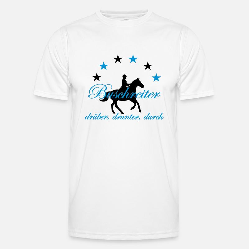 Buschreiter, drüber, drunter, durch Männer Funktions-T-Shirt