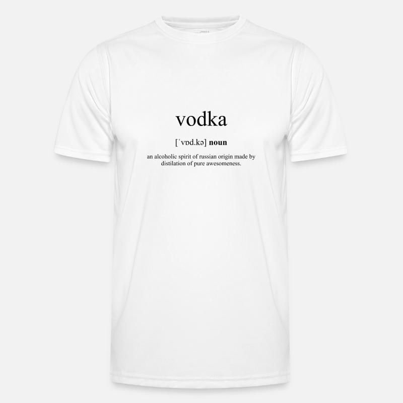 Vodka (Wodka) Definition Dictionary Männer Funktions-T-Shirt