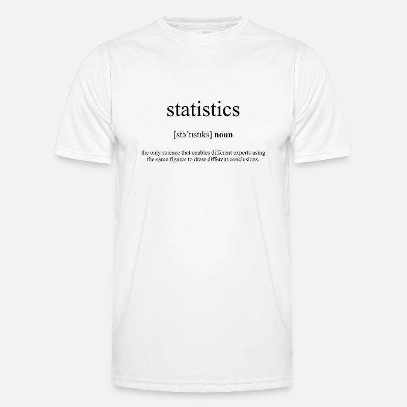 Statistics (Statistik) Definition Dictionary Men's Functional T-Shirt