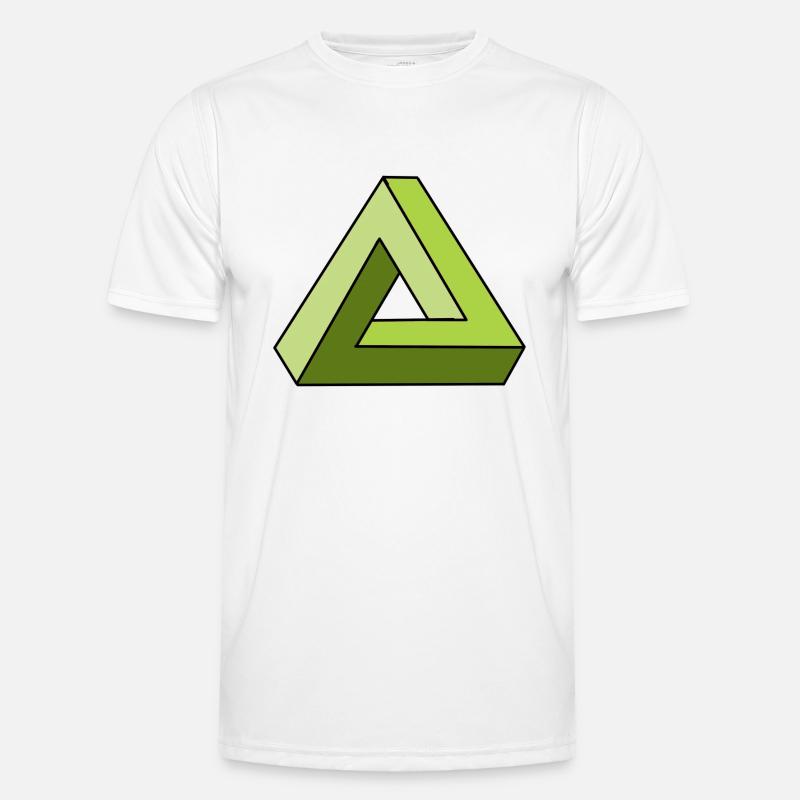 infinity infinity triangle cool gift - Men's Functional T-Shirt - white