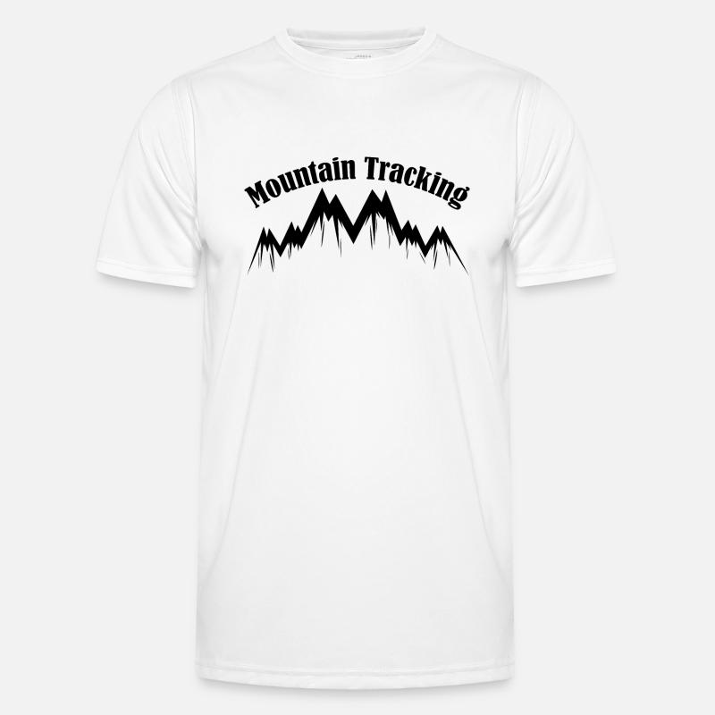 Mountain Tracking Noir T-shirt sport Homme
