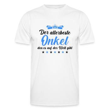 Best Uncle - Men's Functional T-Shirt - white - Front - AI Model Male 178 dark (178cm)