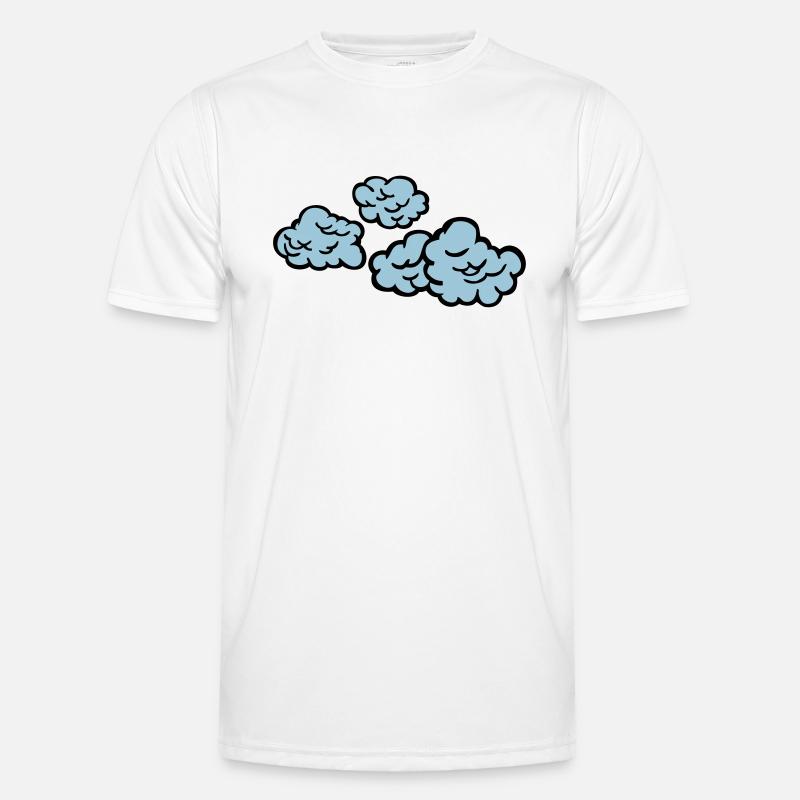 clouds - Men's Functional T-Shirt - white