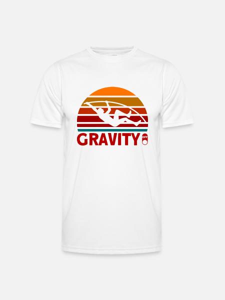 Leichtathletik Springen Stabhochsprung Geschenk - Männer Funktions-T-Shirt - Weiß