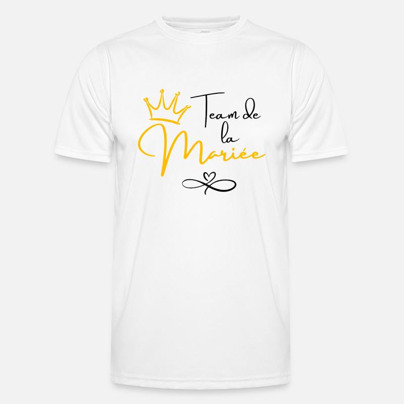 Bride's Team Crown - Bride Gift - Men's Functional T-Shirt - white