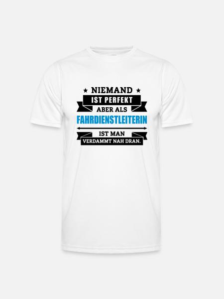 Fun Fahrdienstleiterin - Männer Funktions-T-Shirt - Weiß