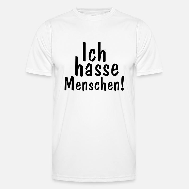 ich hasse menschen Männer Funktions-T-Shirt