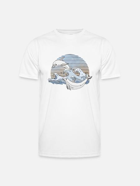 Dauphins - T-shirt sport Homme - blanc