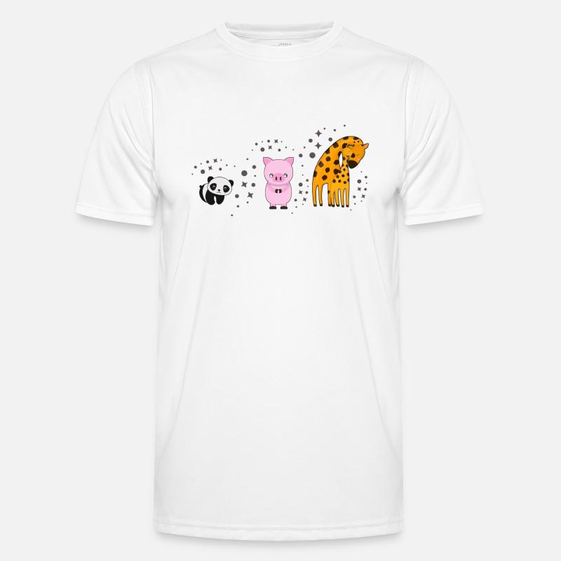 Evolution - Tiere - Männer Funktions-T-Shirt - Weiß