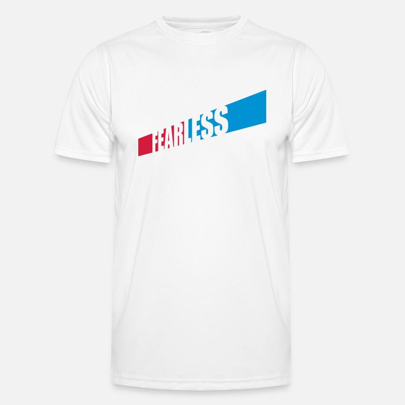 fearless Text Quote Design Men's Functional T-Shirt