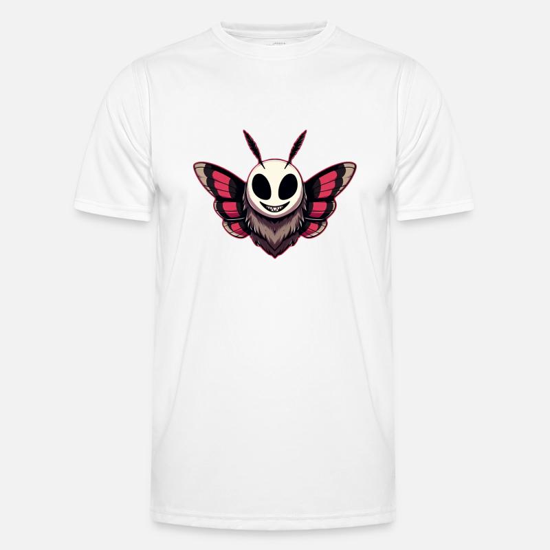 Evil Moth - Mothman Cryptid - Men's Functional T-Shirt - white