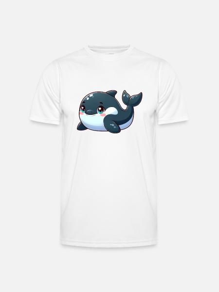 killer whale - Men's Functional T-Shirt - white
