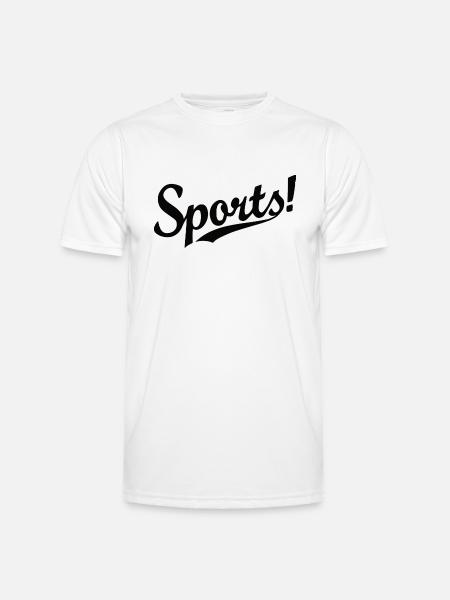 Sport - Männer Funktions-T-Shirt - Weiß