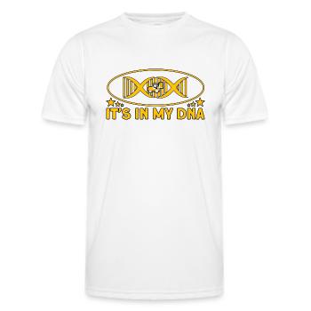 Forklift driver It's in my dna gift - Men's Functional T-Shirt - white - Front - AI Model Male 178 dark (178cm)