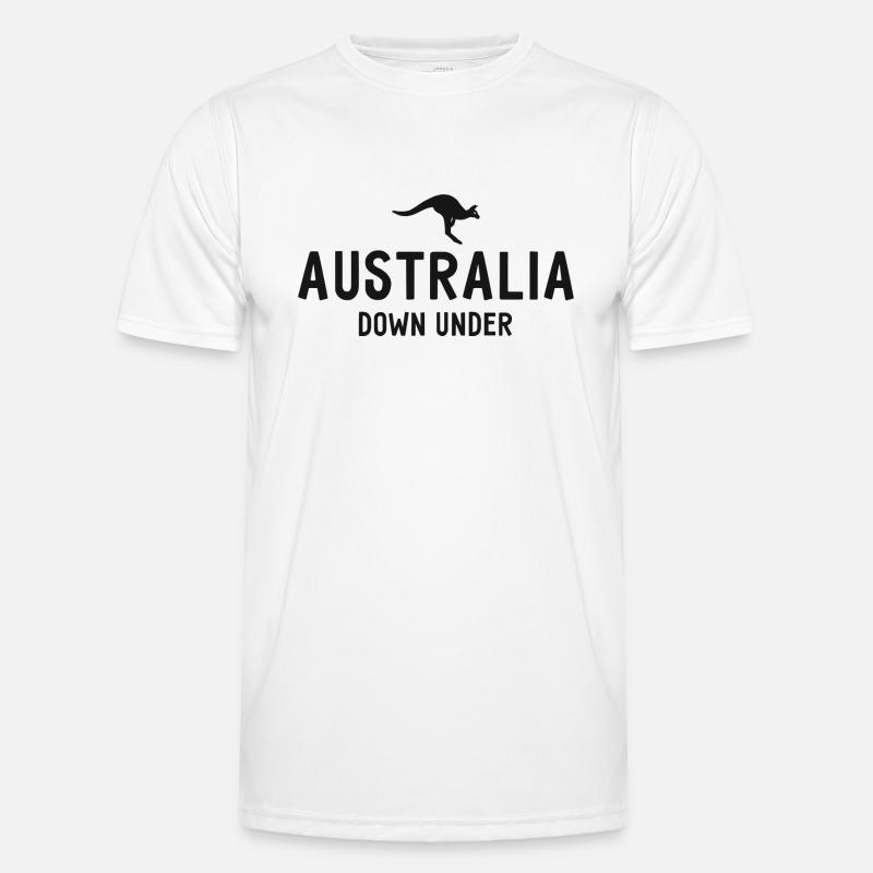 Australia - Down Under - Australia - Kangaroo - Men's Functional T-Shirt - white