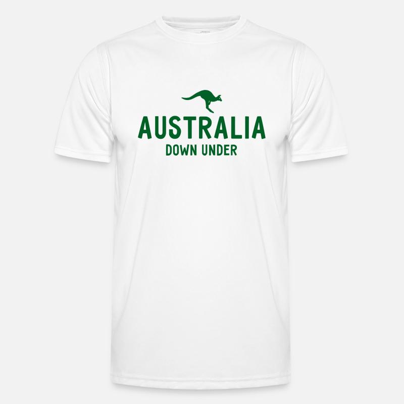 Australia - Down Under - Australia - Kangaroo - Men's Functional T-Shirt - white