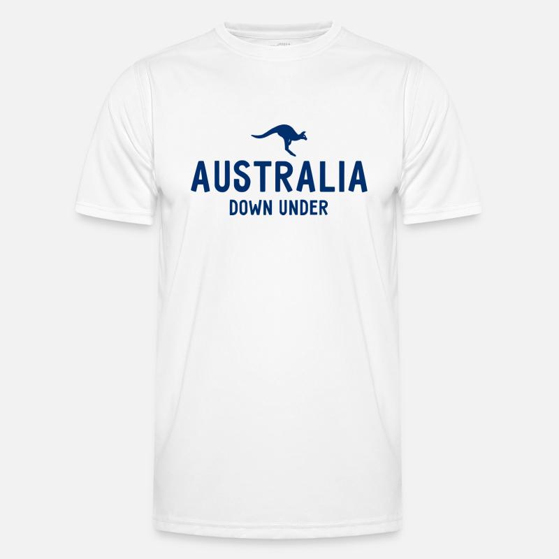 Australia - Down Under - Australia - Kangaroo - Men's Functional T-Shirt - white