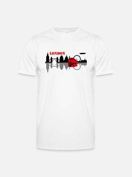 london skyline - Men's Functional T-Shirt - white