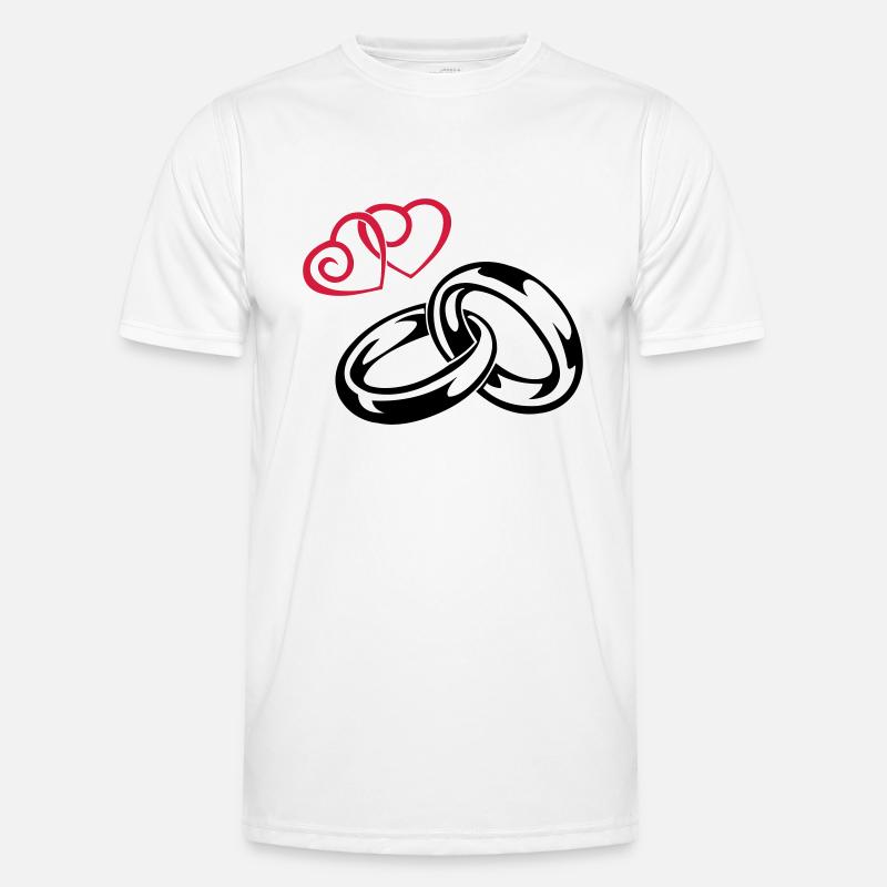 eheringe_love - Men's Functional T-Shirt - white