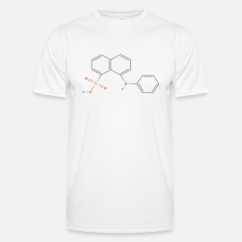 Molécule de lipase - Formule structurale colorée T-shirt sport Homme