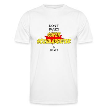 Super Sozialarbeiter / Super Socialworker - Männer Funktions-T-Shirt - Weiß - Vorne - AI Model Male 178 dark (178cm)