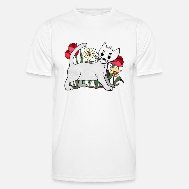 Cat - Men's Functional T-Shirt - white