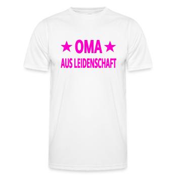Oma - Männer Funktions-T-Shirt - Weiß - Vorne - AI Model Male 178 dark (178cm)