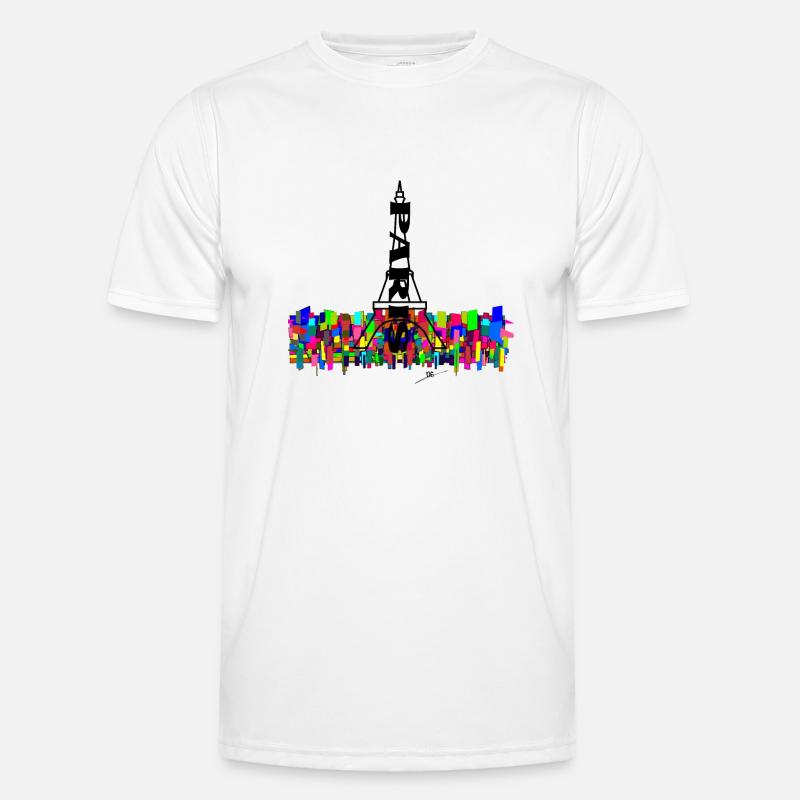 Kunst Eiffel Paris Männer Funktions-T-Shirt