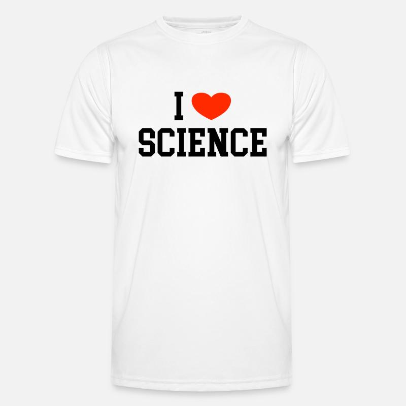 Science Science Gave Cool ordsprog - Funktionsshirt til herrer - hvid