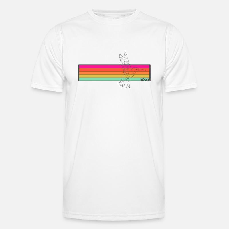 RIDM Stripes Humming-Bird Men's Functional T-Shirt