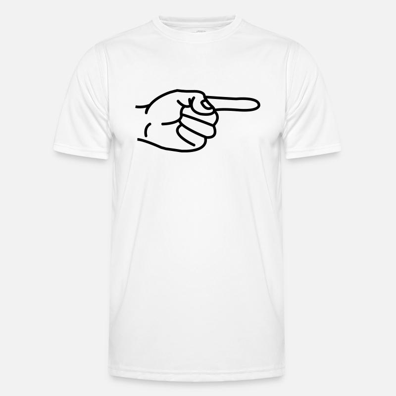Zeigefinger Männer Funktions-T-Shirt