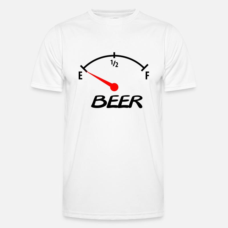 beer - Männer Funktions-T-Shirt - Weiß